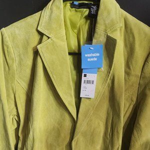 Green Genuine Leather Jacket